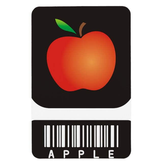 Apple Barcode Maget Magnet (Vertical)