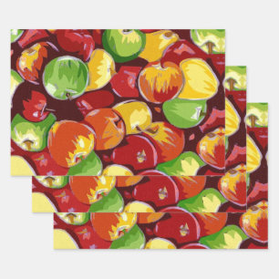 Apple Barrel Wrapping Paper Sheet