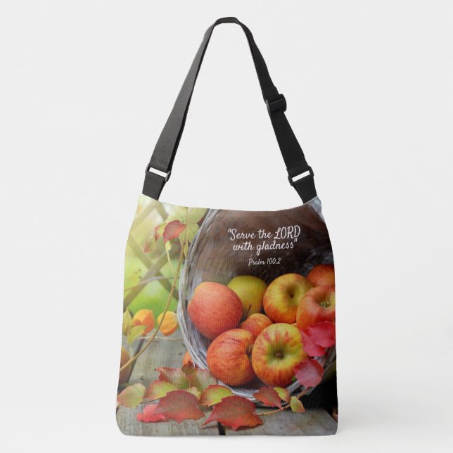 Apple Basket Serve with Gladness Crossbody Bag (Front)