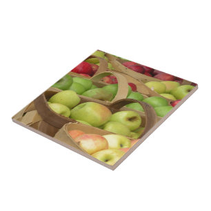 Apple Baskets at Market Ceramic Tile
