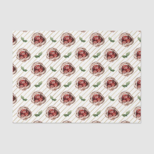 Apple Baskets (Design 54 Yellow/Orange Series) Tissue Paper (Front)