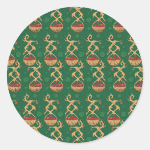 Apple Baskets IV Classic Round Sticker