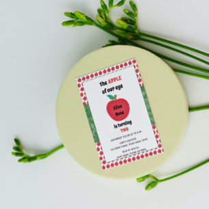 Apple Birthday Invitation