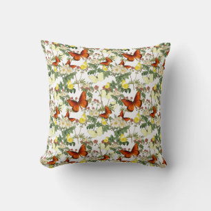 Apple blossom and Butterflies Heritage Images  Cushion