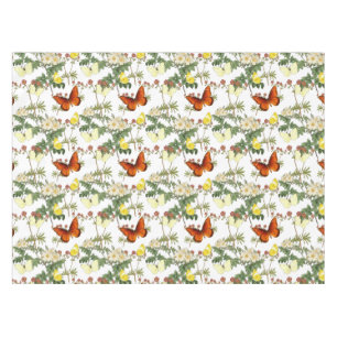 Apple blossom and Butterflies Heritage Images Tablecloth