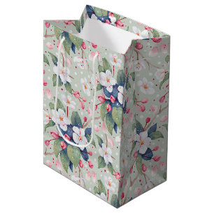 Apple Blossom (Aqua Haze) Medium Gift Bag