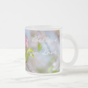 Apple blossom - Beauty Frosted Glass Coffee Mug