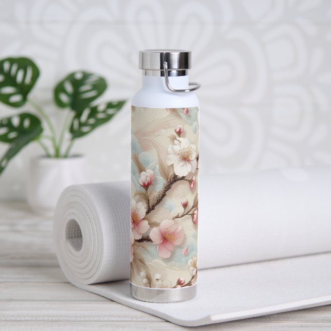 Apple Blossom Branches Water Bottle (Yoga)