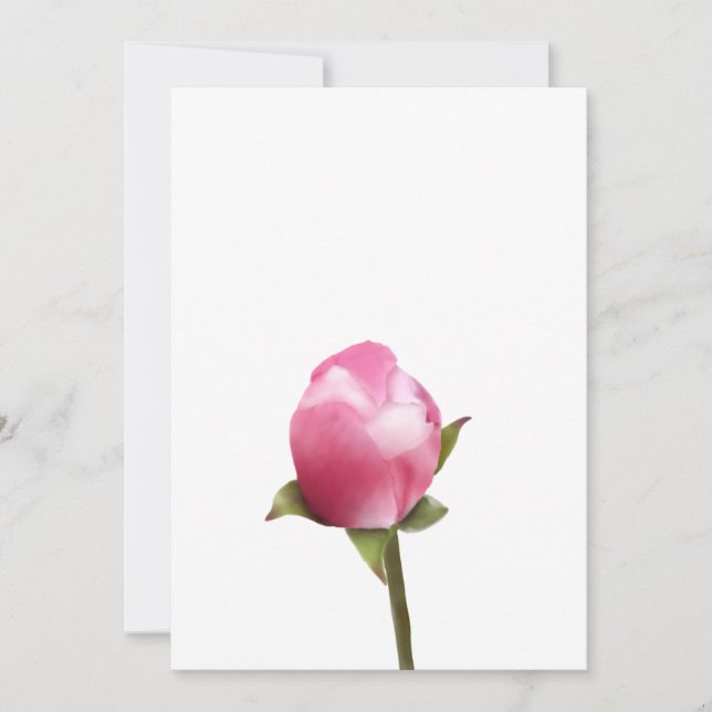 Apple Blossom Bud Holiday Card (Front)