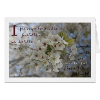 Apple blossom card