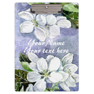Apple blossom clipboard