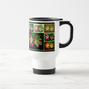 Apple Blossom Collage - Enhanced Digital Photo Travel Mug