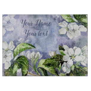 Apple blossom Cutting B Cutting Board