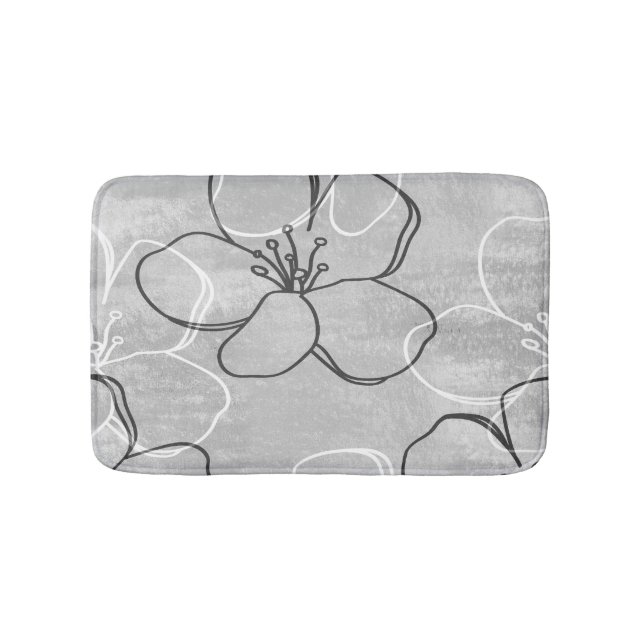 Apple Blossom Dream: Abstract Ornament Bath Mat (Front)
