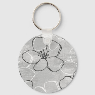 Apple Blossom Dream: Abstract Ornament Key Ring