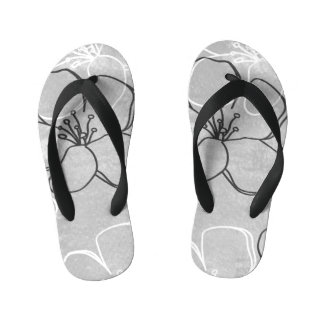 Apple Blossom Dream: Abstract Ornament Kid's Flip Flops