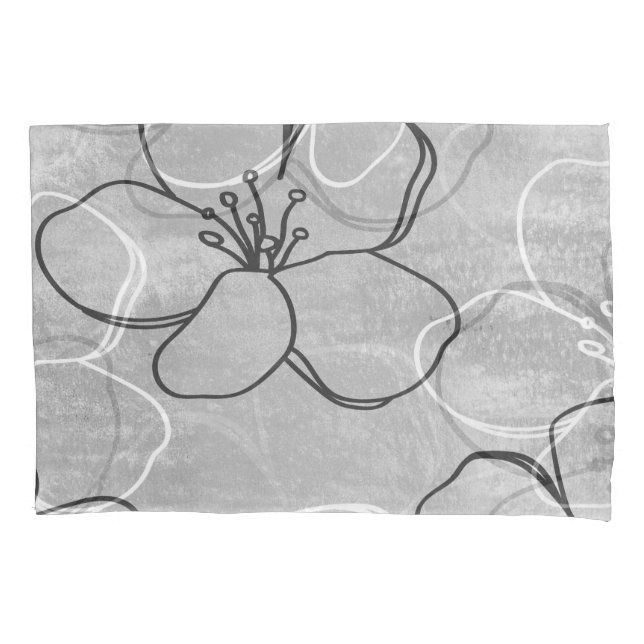 Apple Blossom Dream: Abstract Ornament Pillowcase (Front)