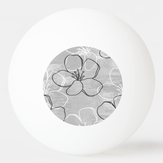 Apple Blossom Dream: Abstract Ornament Ping Pong Ball (Front)