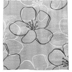 Apple Blossom Dream: Abstract Ornament Shower Curtain