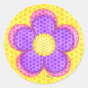 Apple Blossom Flower Classic Round Sticker