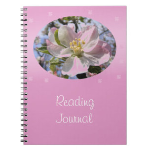 Apple Blossom Flower Reading Journal