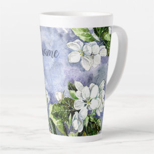 Apple blossom latte mug