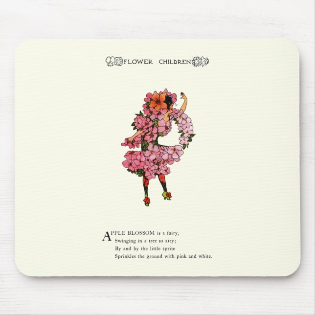 Apple Blossom Mouse Mat (Front)