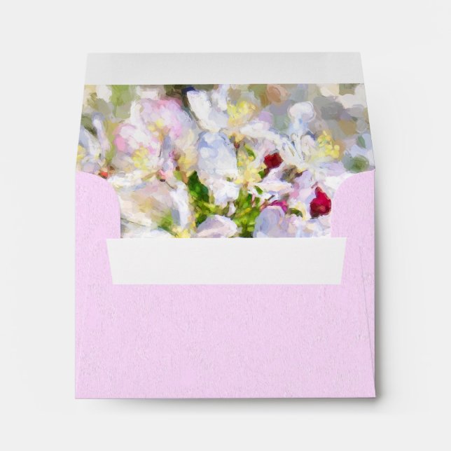 Apple Blossom Painting Envelopes (Back (Bottom))