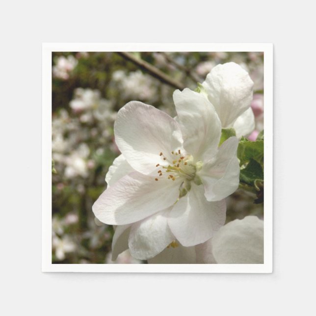 Apple Blossom Paper Napkins (Front)