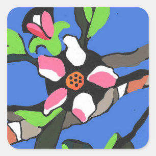 Apple Blossom Stickerr Square Sticker