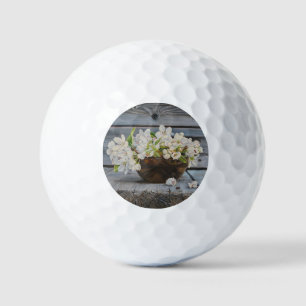 Apple Blossom Still Life – Original Fine Art Print Golf Balls