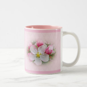 Apple Blossom Time Two-Tone Coffee Mug