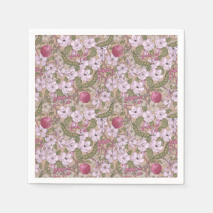 Apple blossom - Wedding cocktail napkin