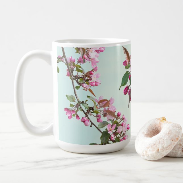 Apple blossoms 2 coffee mug (With Donut)