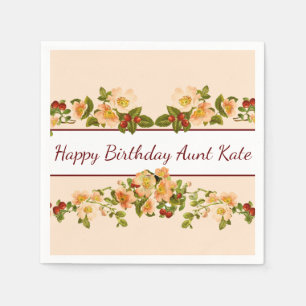 Apple Blossoms and Berries Feminine Napkin