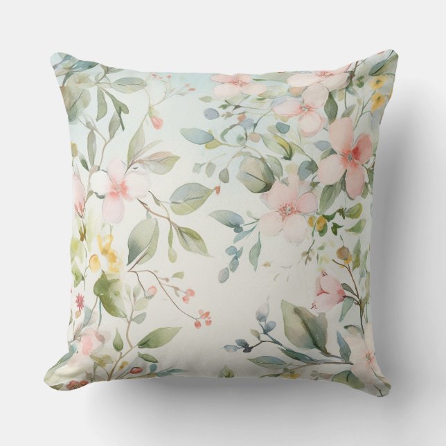 Apple blossoms cushion (Front)