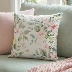 Apple blossoms cushion