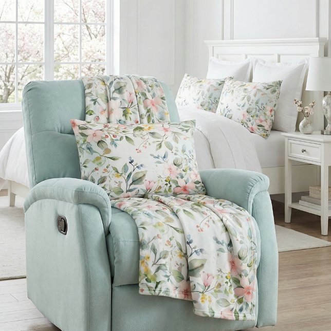 Apple blossoms inspired decorative cushion (Creator Uploaded)