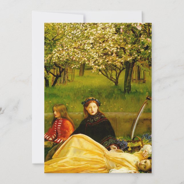 Apple Blossoms Spring Fine Art Invitation (Front)