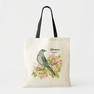 Apple Blossoms Spring Tree Mockingbird Tote Bag