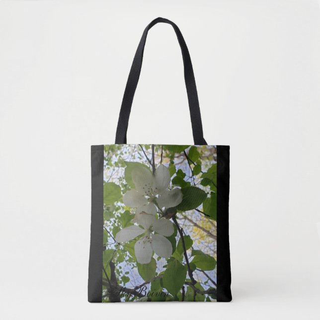 apple blossoms tote bag (Front)