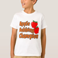 Apple Bobbing Champion Autumn Apple Cartoon