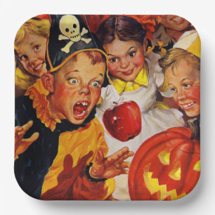 Apple Bobbing Dangers   Funny Kids   Halloween Paper Plate