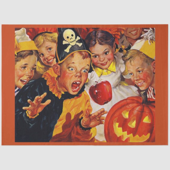 Apple Bobbing Dangers Tissue Paper (Front)