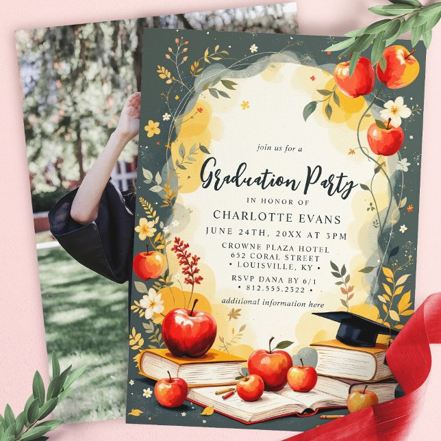 Apple Books Teacher Graduation Party Invite (Creator Uploaded)