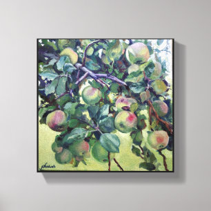 Apple branch. canvas print