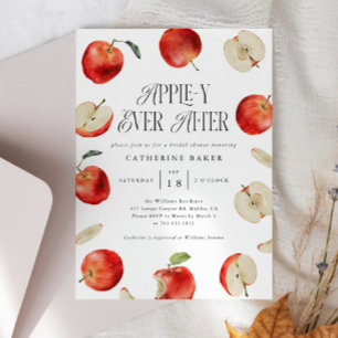 Apple Bridal Shower Invitation