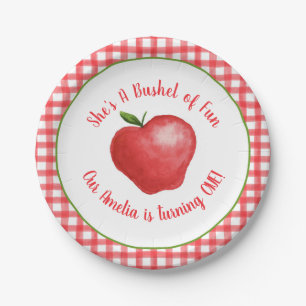 Apple Bushel of Fun Party Plate - Customisable