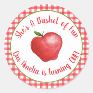 Apple Bushel of Fun Sticker - Customisable