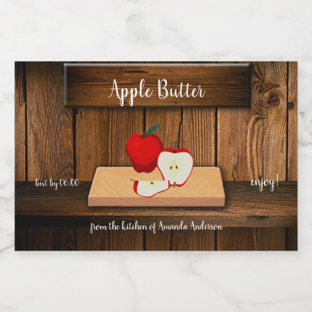 Apple Butter Canning Label 3x2 (Single Label)